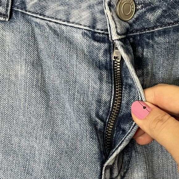 Whistles Distressed Cropped Jeans Women’s 26 Medium Wash Rigid 100% Cotton Denim - Picture 7 of 13